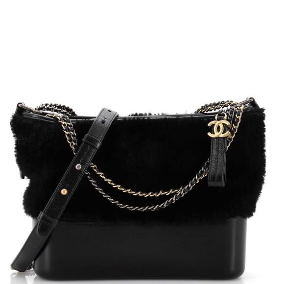 Chanel Gabrielle Hobo Shearling And #149561C19B - Picture 2 of 9